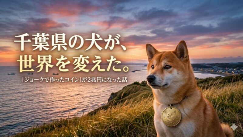 千葉県の犬が世界を変えた。「ジョークで作ったコイン」が2兆円になった話 