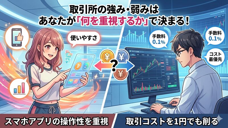 暗号資産取引所選び