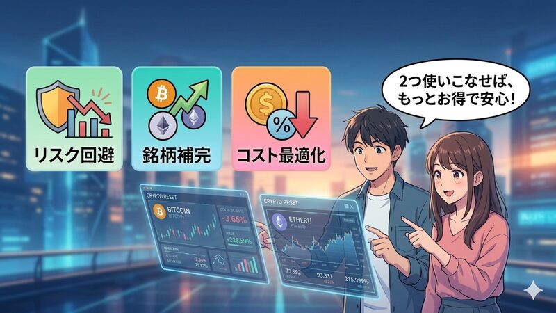 暗号資産取引所は2社