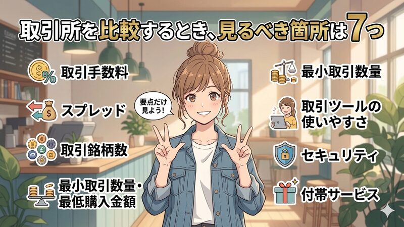 暗号資産取引所で見るべき箇所