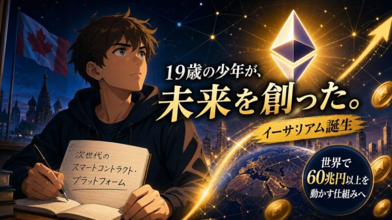 19歳の少年が作った”動くお金の街”。イーサリアム（ETH）とは何か徹底解説 