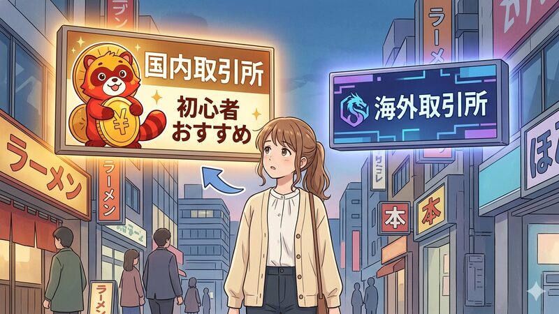 暗号資産初心者には国内取引所がおすすめ