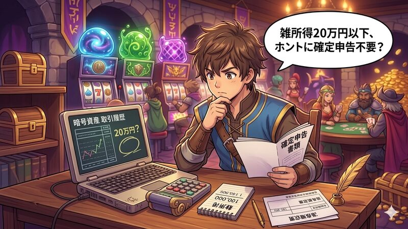雑所得20万円以下は確定申告不要!?