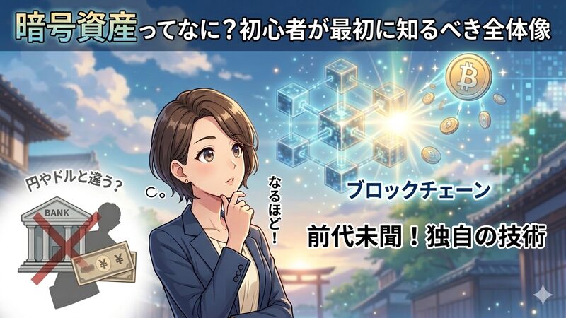 暗号資産ってなに？初心者が最初に知るべき全体像 