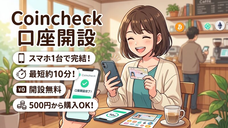 たった10分？本当だった。Coincheckの口座開設手順を全部見せます 