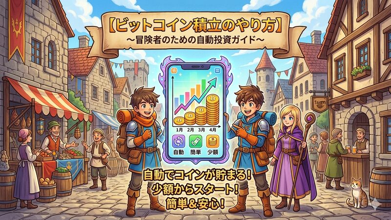 ビットコイン積立のやり方【完全ガイド】 メリット・デメリットや税金のことも解説 