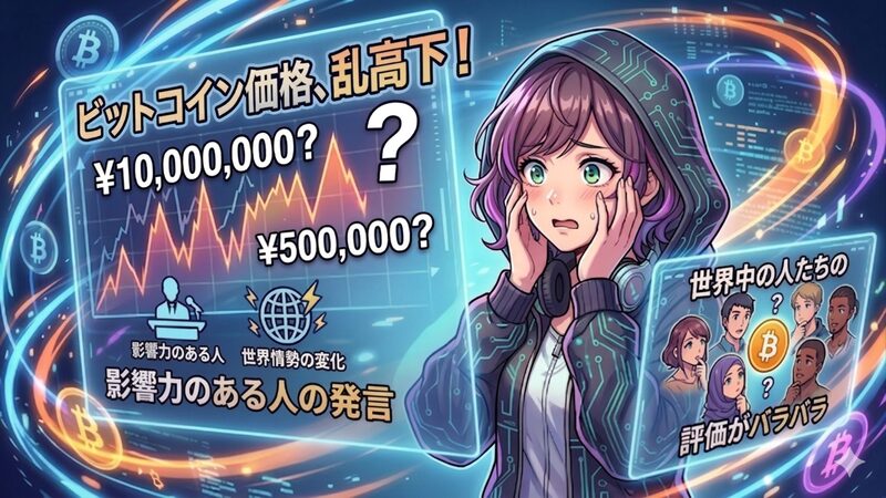 ビットコイン価格ん乱高下