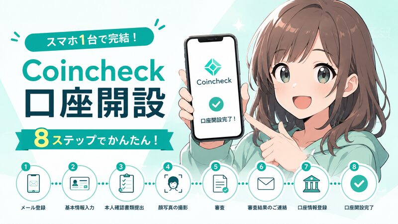 Coincheck口座開設 8ステップ