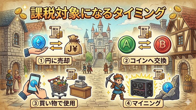 課税対象になるタイミング