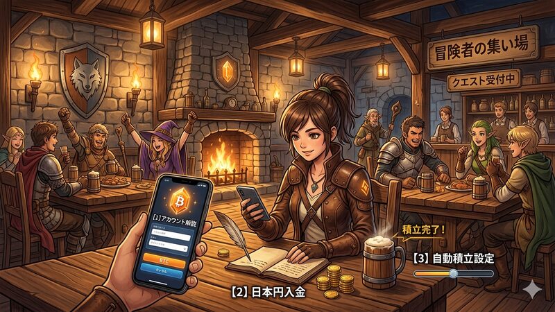 ビットコインの積立やり方