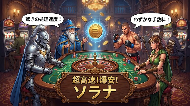 超高速。爆安手数料。
ソラナ。