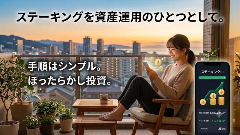 ステーキングはほったらかしでOK