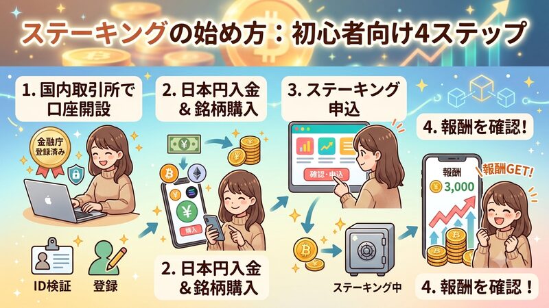 ステーキング始め方