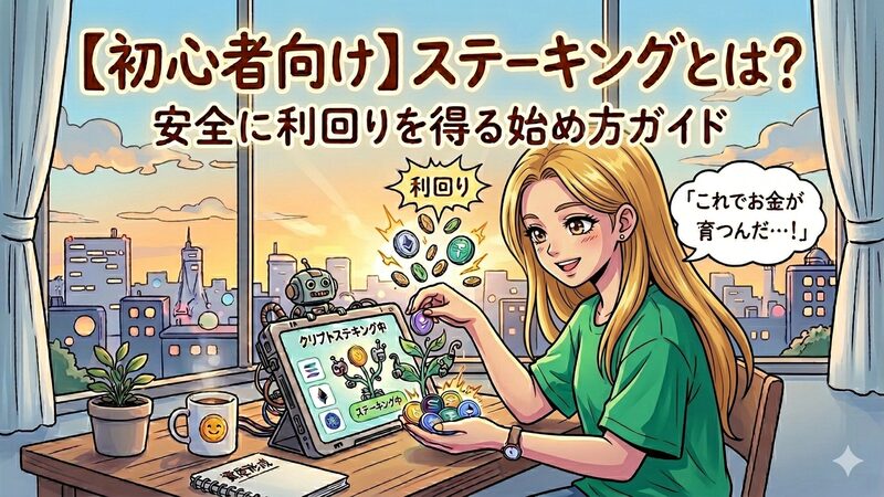 【初心者向け】ステーキングとは？安全に利回りを得る始め方ガイド 