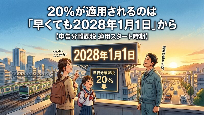 2028年1月1日から20%適用