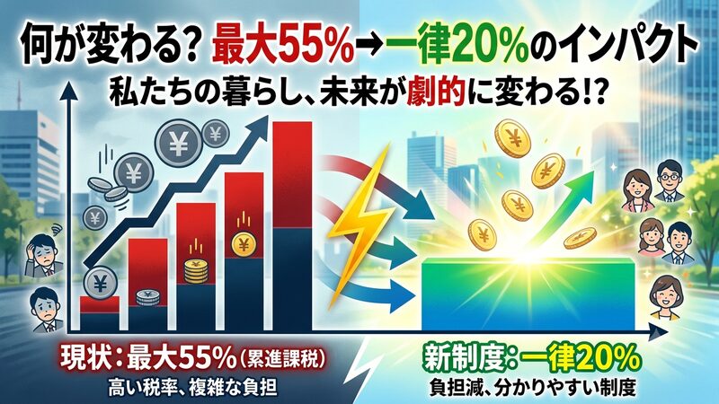 税率55%→20%へ