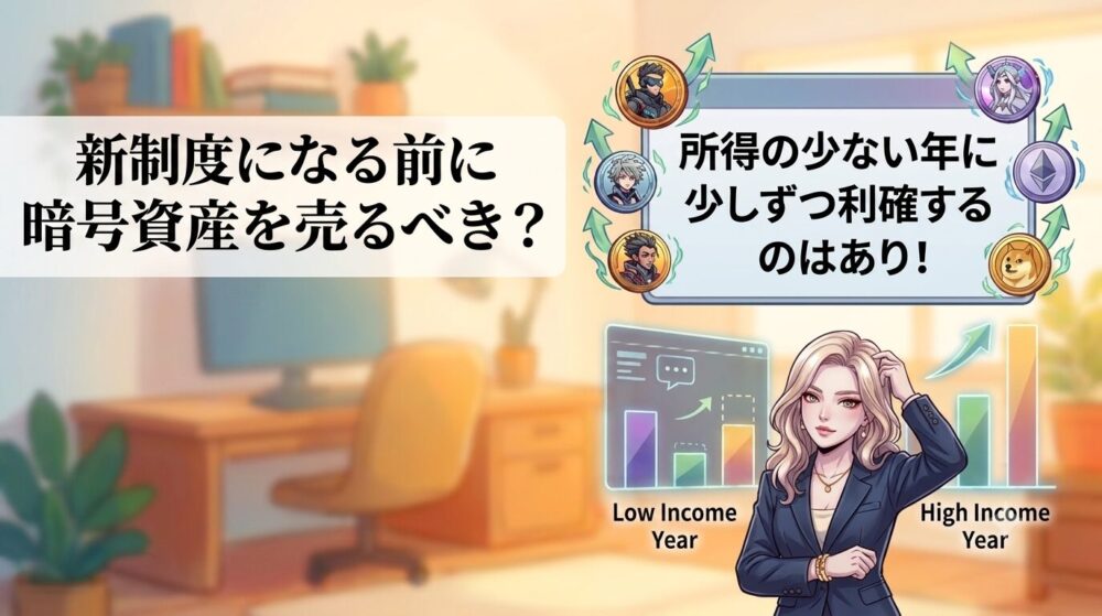 新制度導入まで、暗号資産を売るべき？