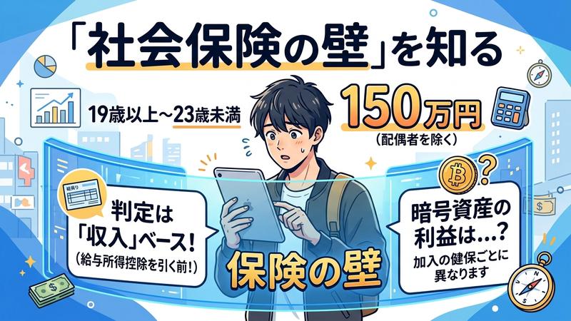 扶養で社会保険に入れる所得金額の壁を知ろう。