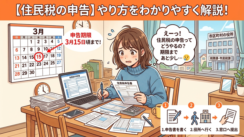 住民税の申告のやり方
