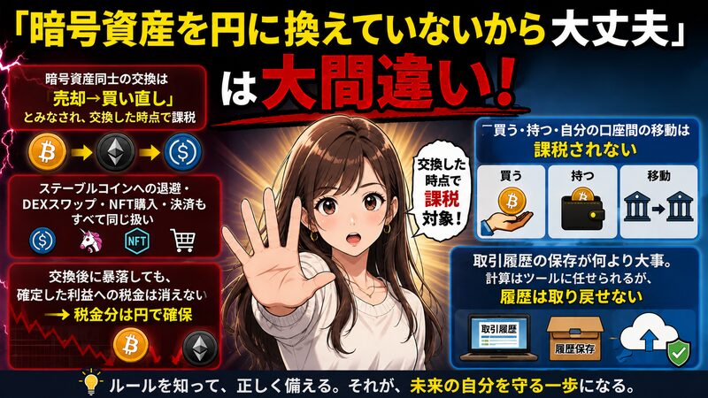 暗号資産の交換のまとめ