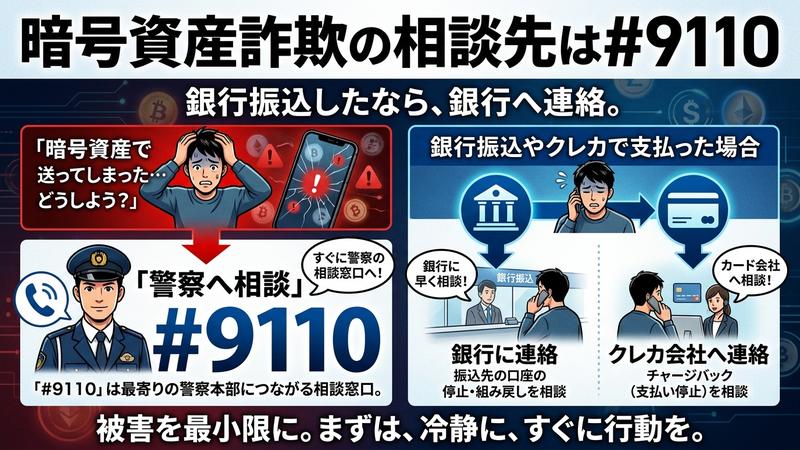 暗号資産詐欺の相談先