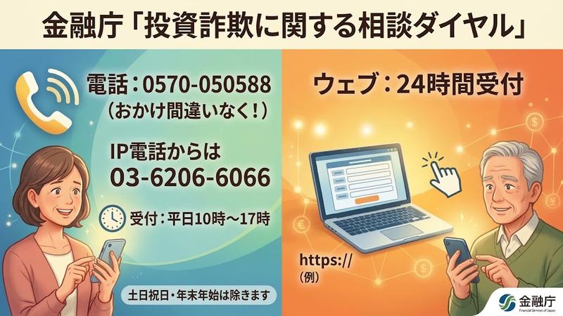金融庁 投資詐欺に関する相談ダイヤル