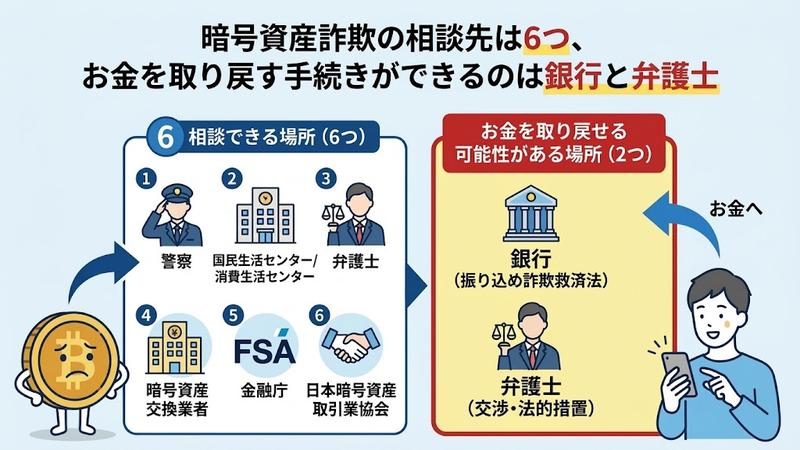 暗号資産詐欺の相談先